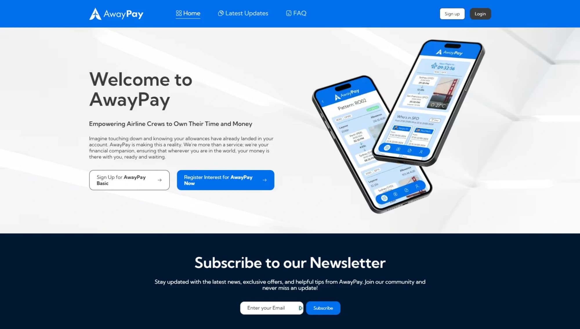 Awaypay — Financial management for airline crew, built for life at 35,000 ft